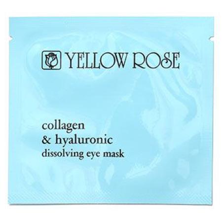 Rozpuszczalna maska ​​płatkowa z kolagenem do skóry wokół oczu, Yellow Rose Collagen & Hyaluronic Dissolving Eye Mask