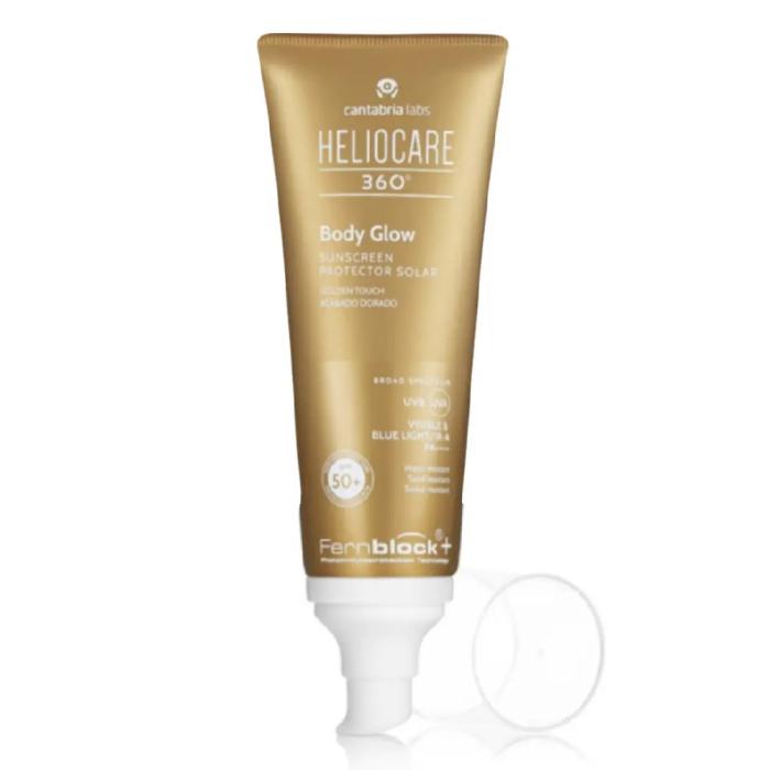 Rozświetlający krem-żel przeciwsłoneczny do ciała, Cantabria Labs Heliocare 360º Body Glow SPF50+