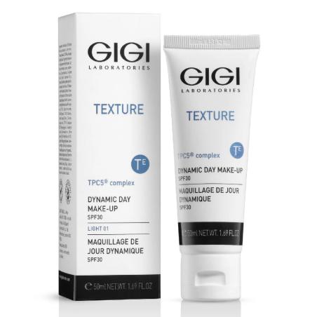 Денний тональний крем для обличчя із захистом від сонця, GIGI Texture Dynamic Day Make-Up SPF30