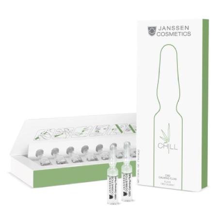 Успокаивающий флюид для ухода за стрессовой кожей лица, Janssen Cosmetics Ampoules CBD Calming Fluid