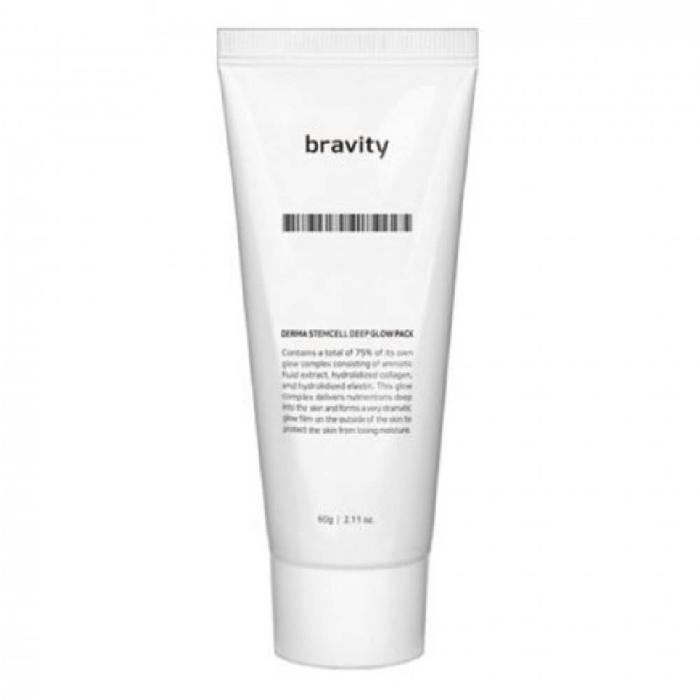 Омолаживающая маска пленка для лица, Bravity Stem-cell Deep Glow Pack